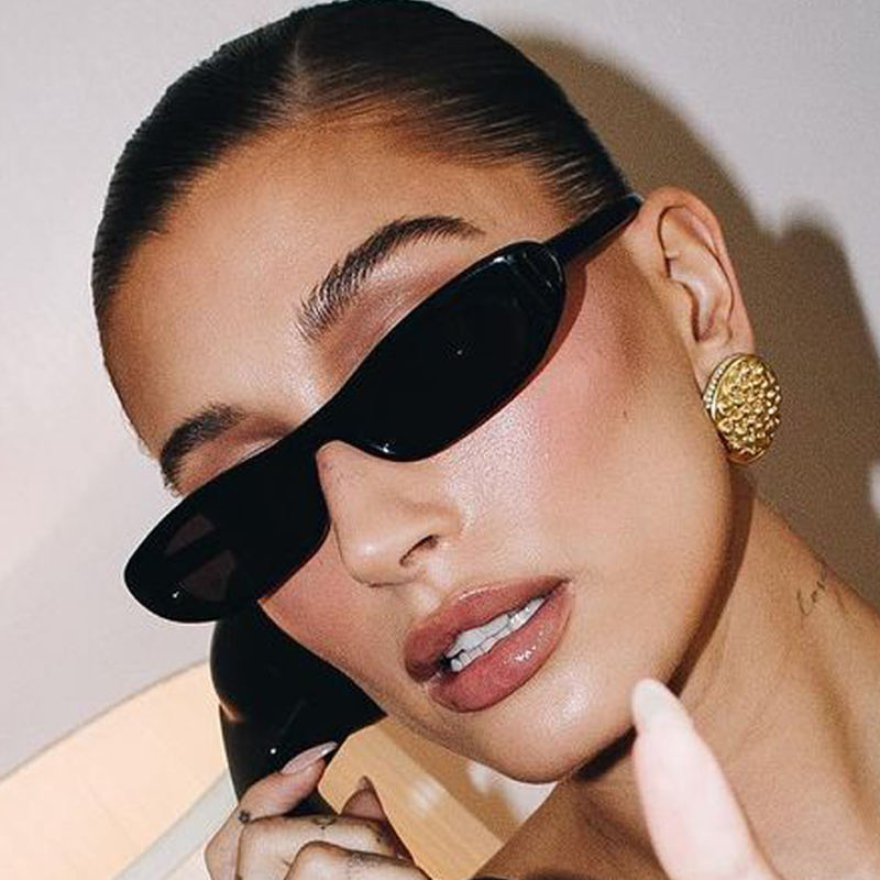Vintage Fashion Designer - Kleine ovale Sonnenbrille für Damen –