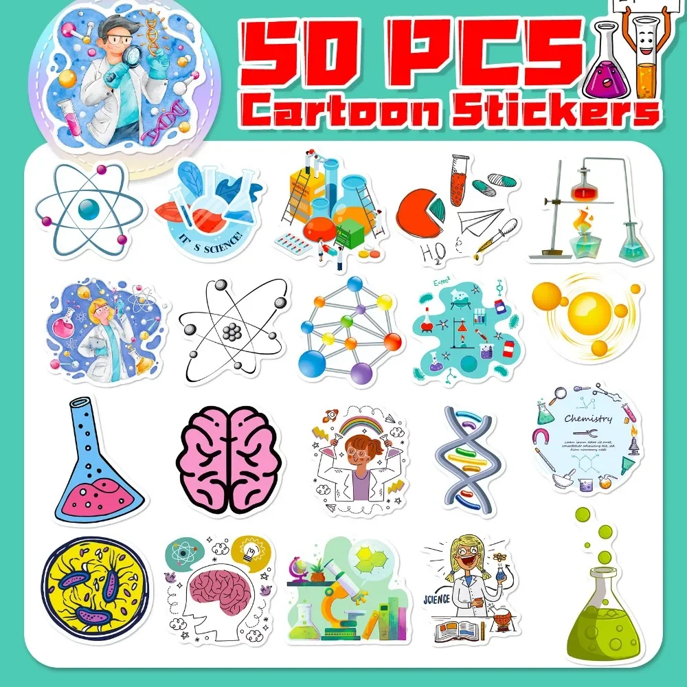50PCS Cartoon Wissenschaft Lab – Vintage Fashion Magazine Bewertung und Preis