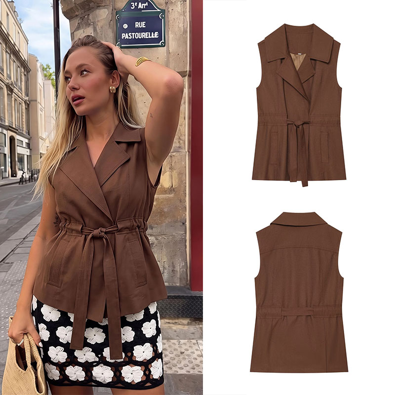 Guobioziy Damen-Leinenweste, S – Vintage Fashion Collection Bewertung und Preis