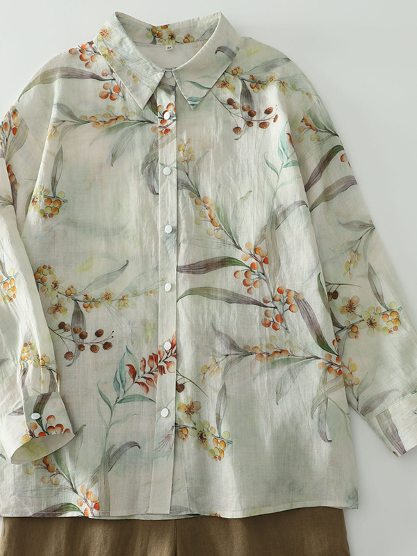Lockeres Langarm-Damenhemd mit – Vintage Fashion Influencer Bewertung und Preis