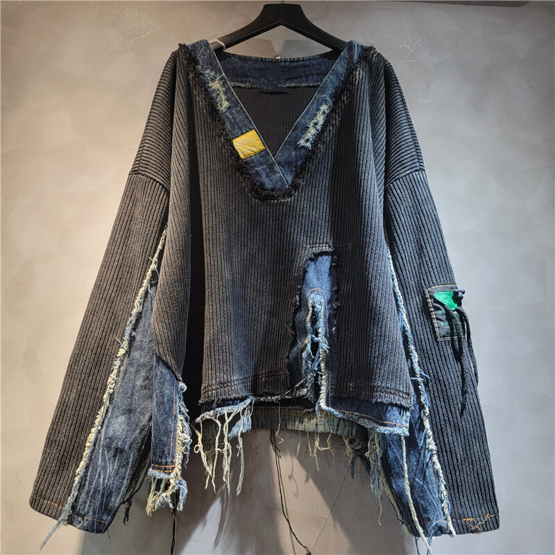 WTHT Mode frauen Gespleißt Den – Vintage Fashion Influencer Bewertung und Preis