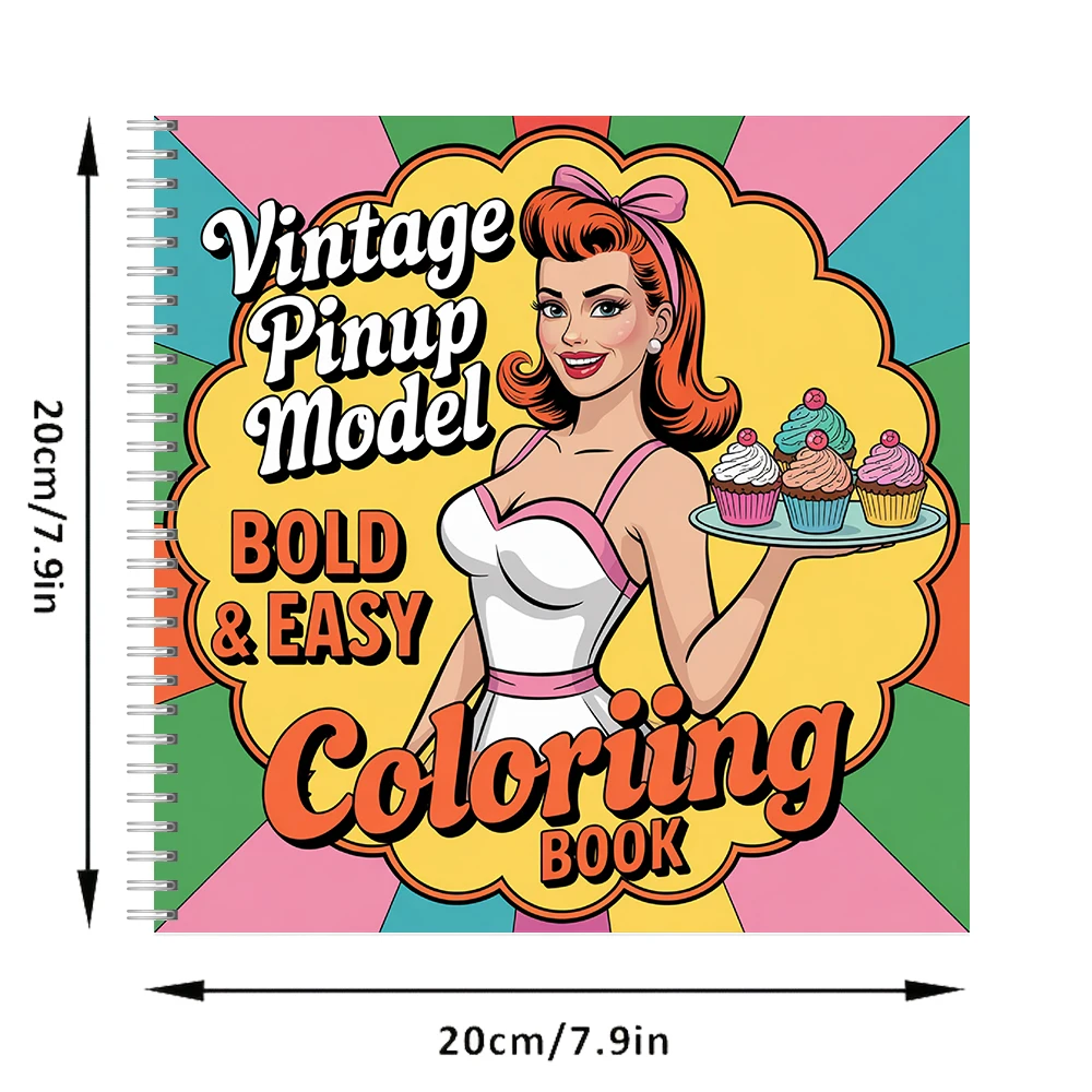 Vintage-Modell-Malbuch für Erw – Vintage Fashion Coloring Book Bewertung und Preis