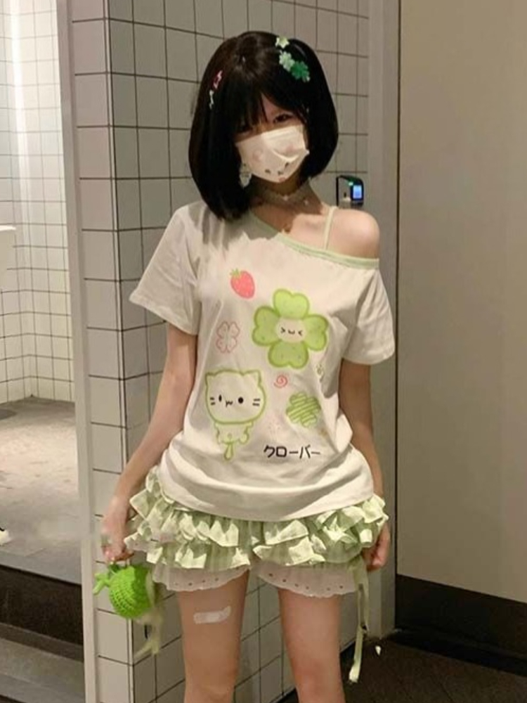 Süße Kawaii Vintage Frauen Ele – Vintage Fashion Subculture Bewertung und Preis