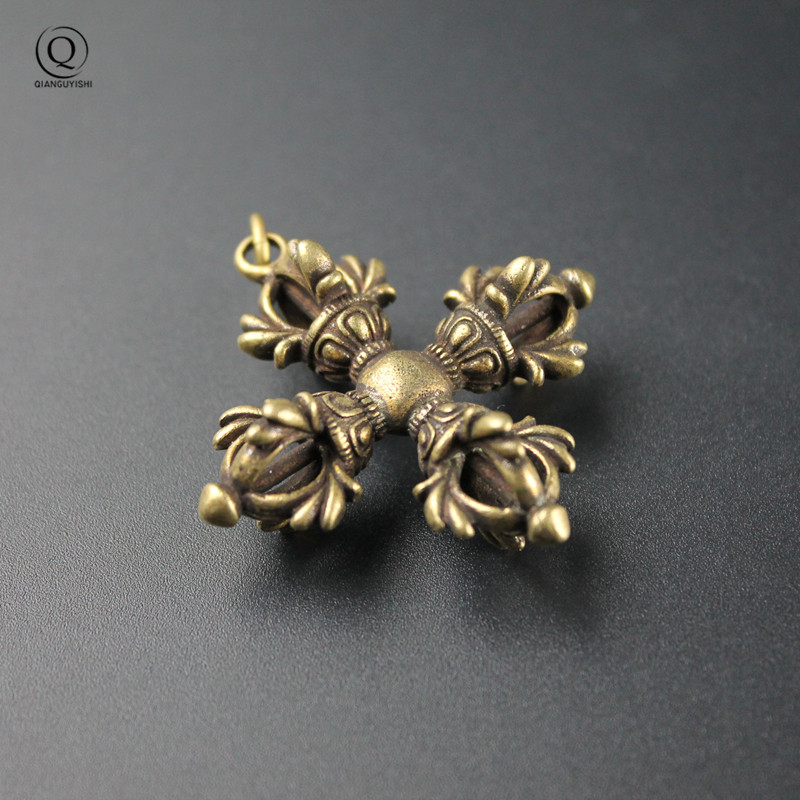 Kupfer Buddhismus Dorje Kreuz  – Vintage Fashion Collection Bewertung und Preis